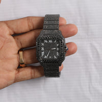 Full Black Moissanite Iced Out Watch For Man