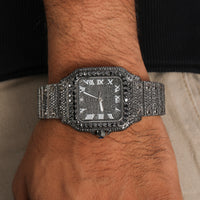 Full Black Moissanite Iced Out Watch For Man